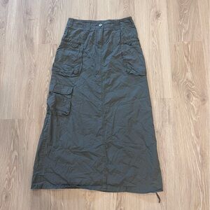 Esprit Dark Green Maxi Cargo Skirt